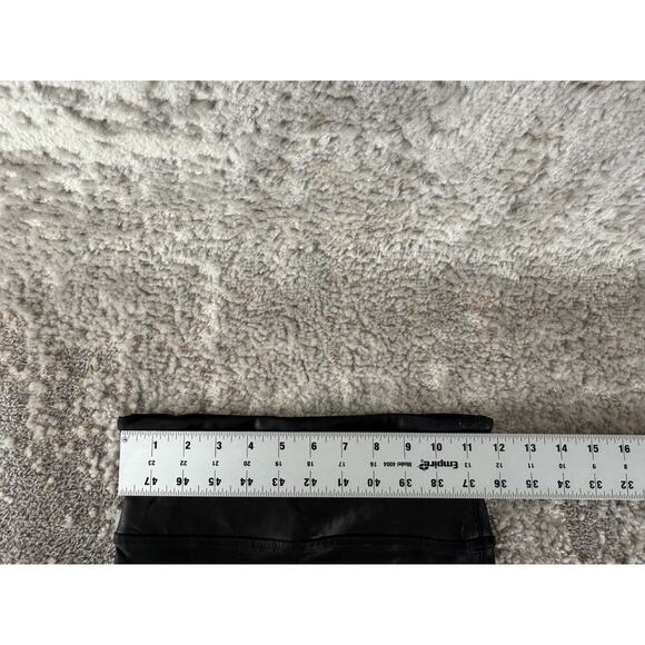 Spanx Size S Faux Leather Casual Leggings Black Elastic Waist Pull On Stretch - Picture 4 of 11